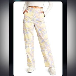 Topshop pastel camo pants! Size 8